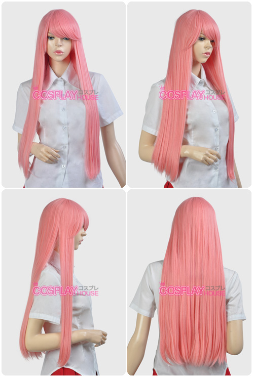 General Wigs -- Synthetic Wigs - Light Pink Long Wigs